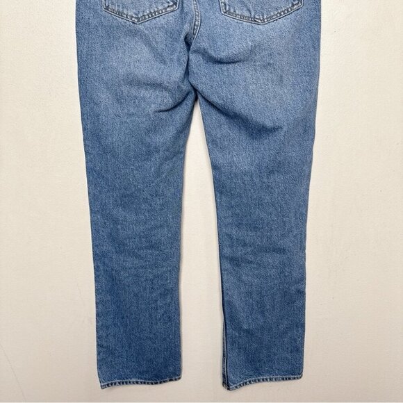 H&M Womens 6 Straight High Rise Jeans Medium Wash - Picture 12 of 13